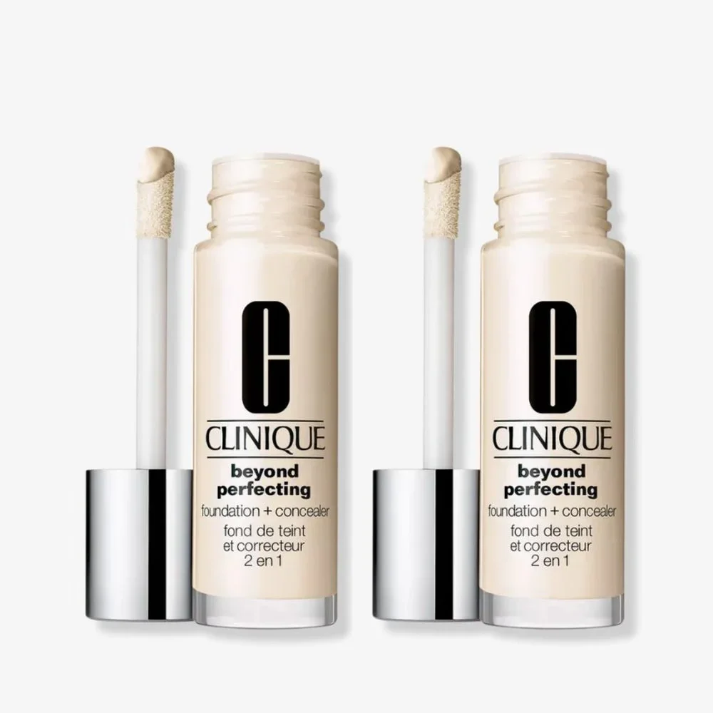 2X Clinique Beyond Perfecting Foundation + Concealer CN 0.5 Shell VF NIB